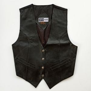 Vintage Leather Vest by Mona Mode
